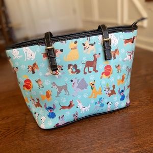 Knock off Dooney and Bourke Disney 2017 blue dogs print.